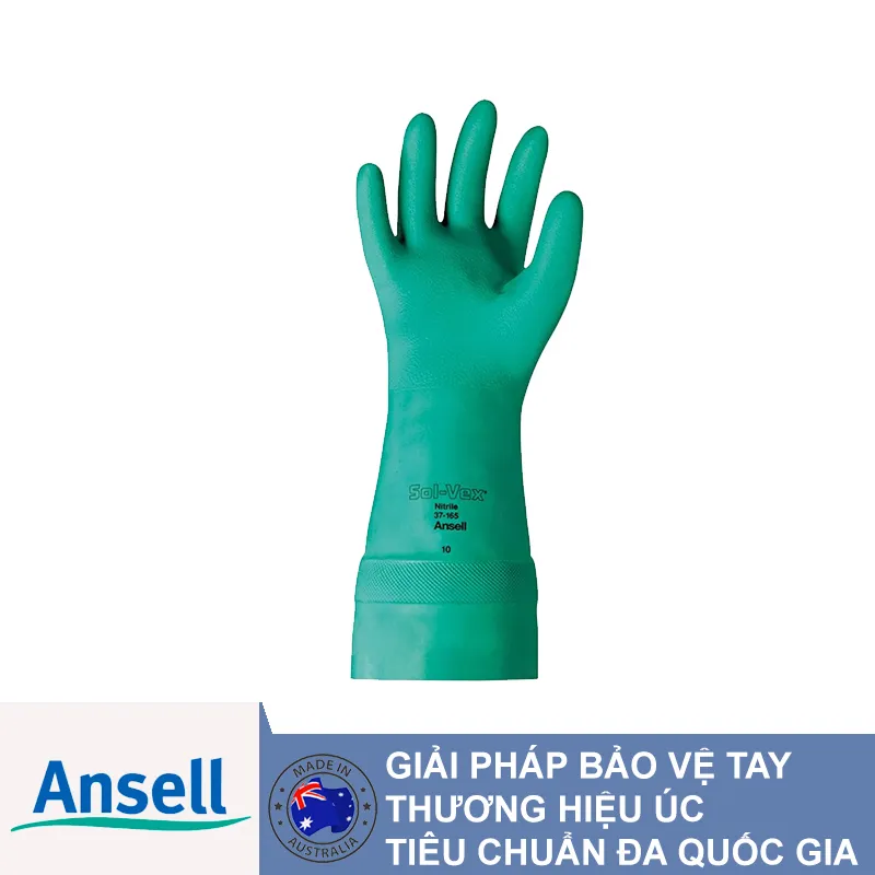 Găng Tay Chống Hóa Chất Ansell AlphaTec® Solvex® 37-165