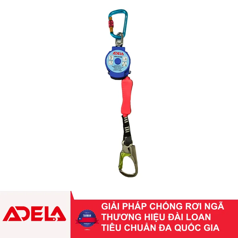 Cuộn Dây Cáp Hãm Tự Động 15m Adela RFA-015W Chất Liệu Vải