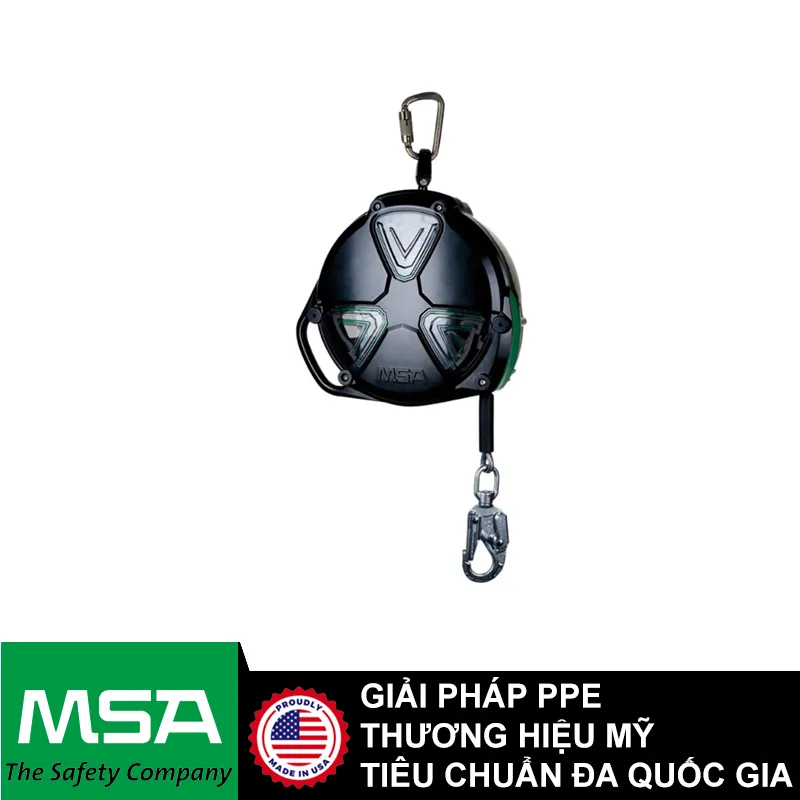 Cuộn dây cáp hãm tự động thép 30m MSA V-TEC