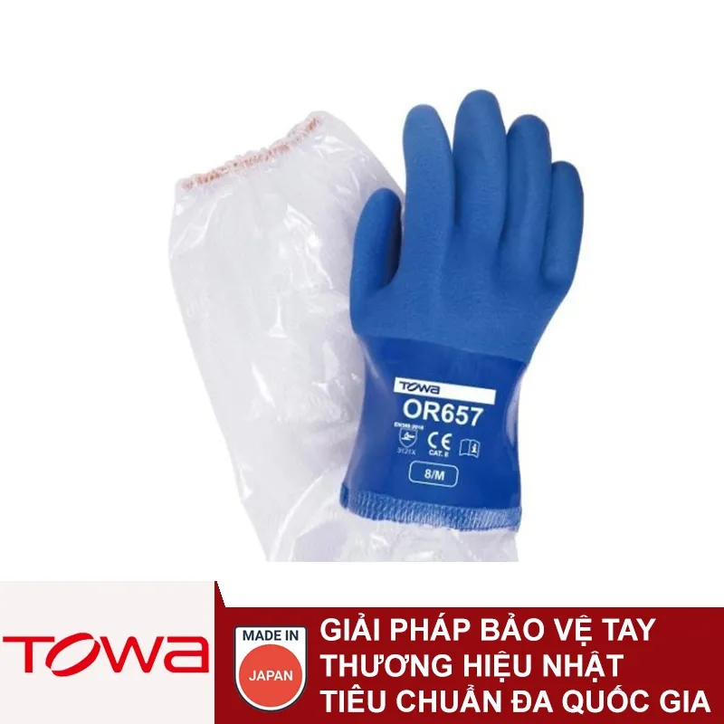 Găng Tay Công Nghiệp Hóa Dầu PVC TOWA OR657