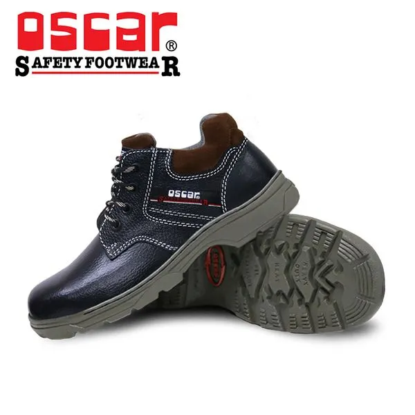 Giày bảo hộ cao cổ da bò Oscar 136-93A mũi thép chống va đập - ảnh 2