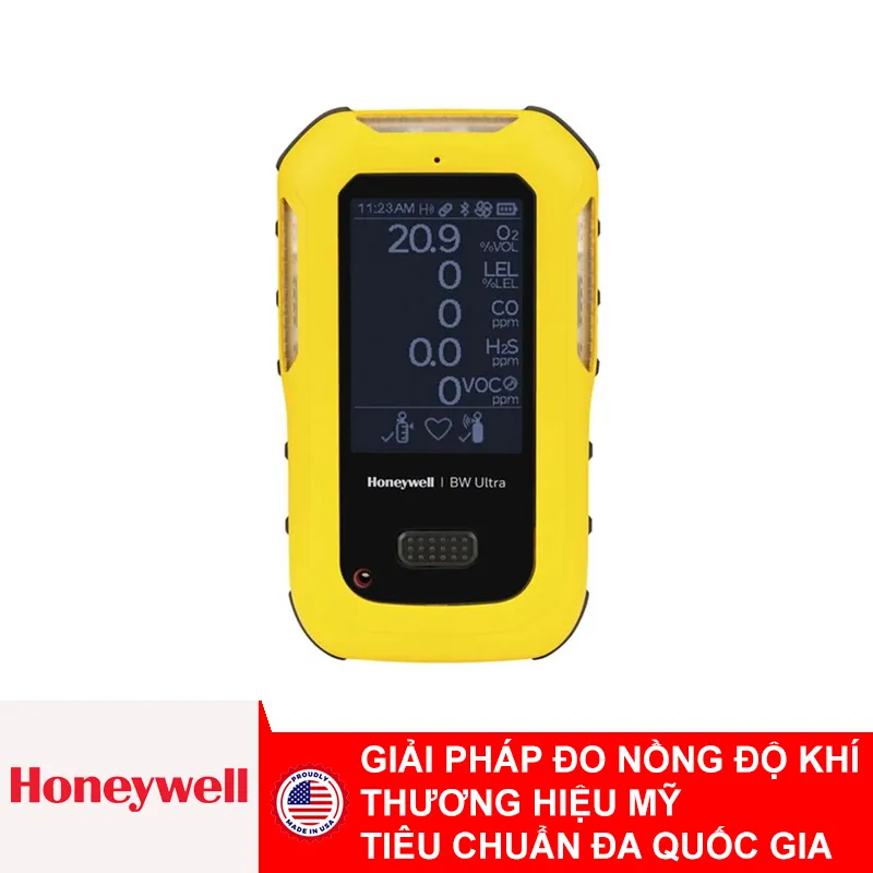 Máy đo đa khí Honeywell BW Ultra HU‑X1W1H1M1Q1‑Y‑Y