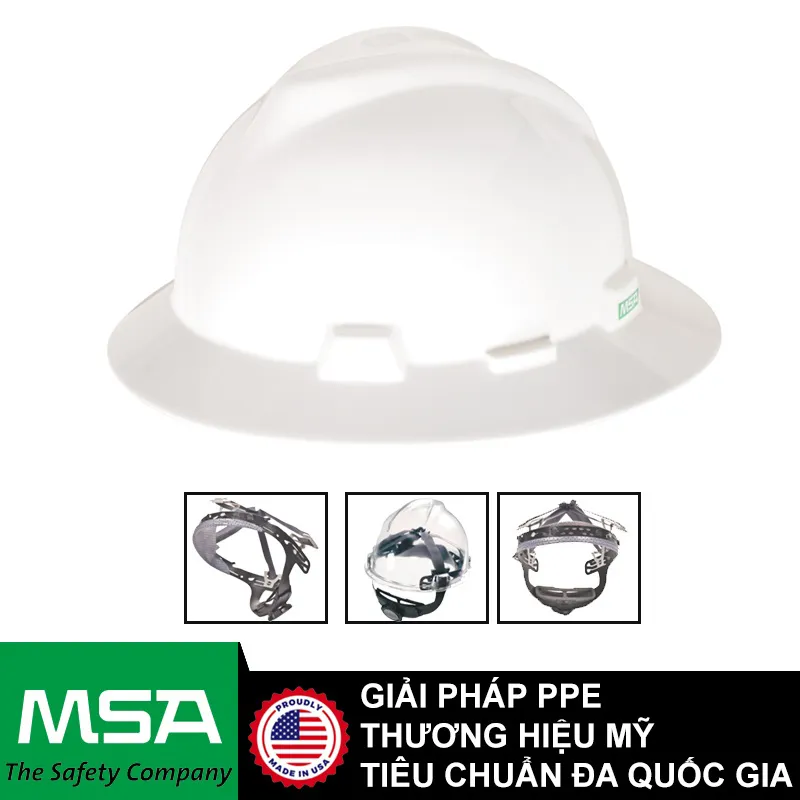 Mũ bảo hộ vành rộng MSA V-Gard - ảnh 2