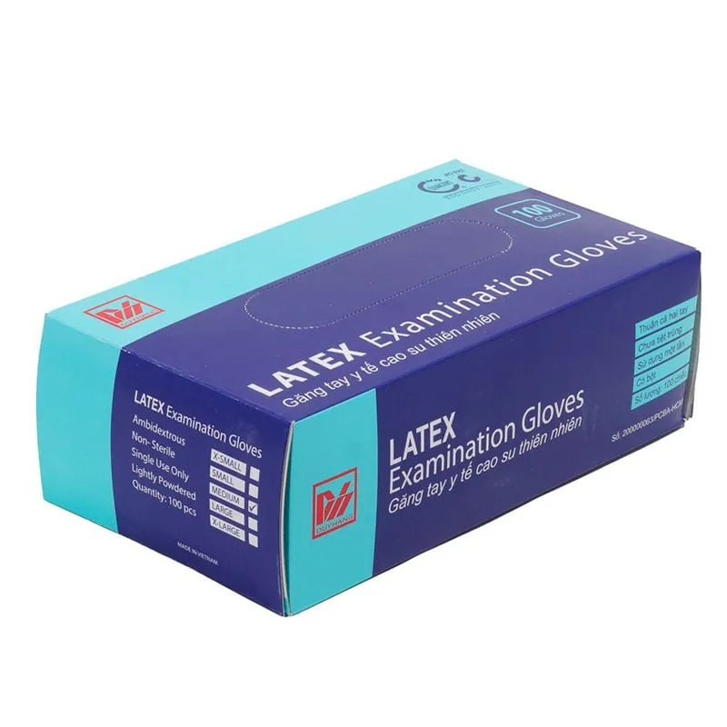 Găng Tay Latex Không Bột