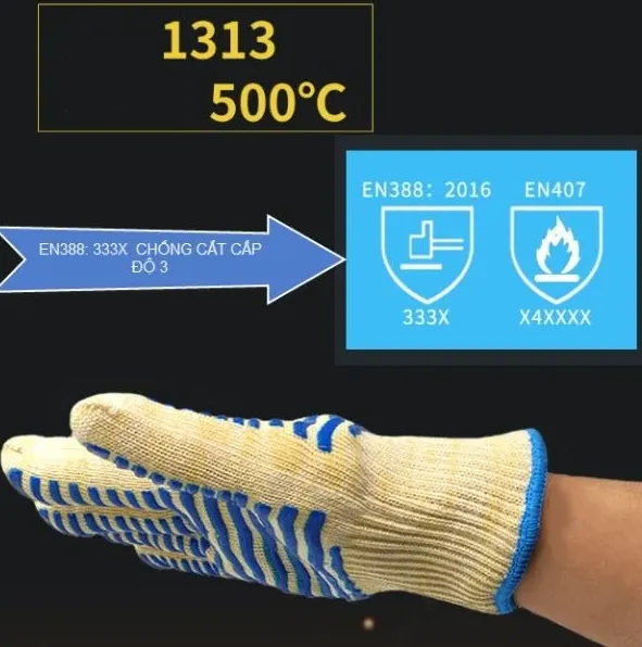 Găng Tay Chịu Nhiệt Lò Nướng 500°C - ảnh 2