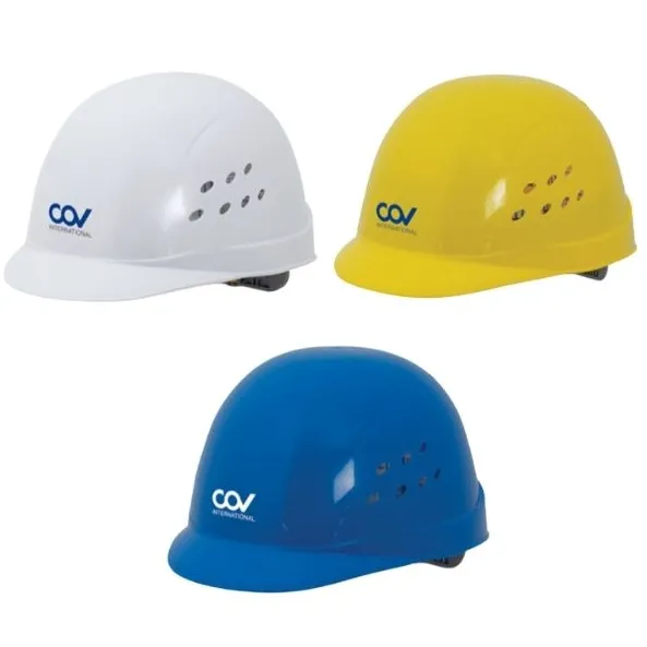Chi tiết khe thông gió làm mát da đầu và gân tăng cứng trên đỉnh nón COV HF008