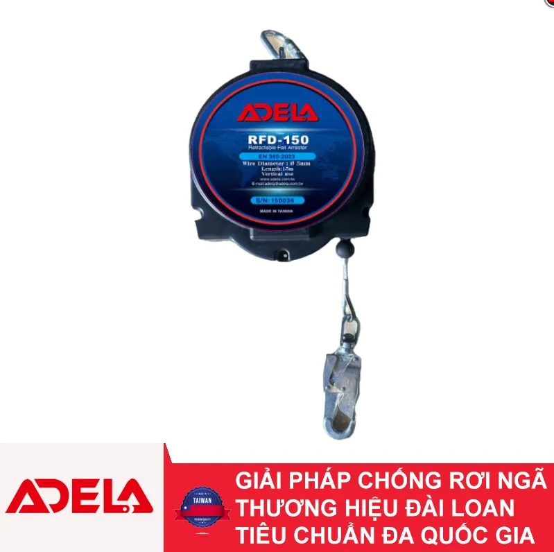 Cuộn Dây Cáp Hãm Tự Động Adela RFD-150