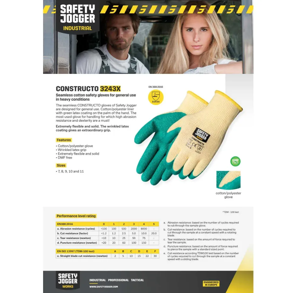 Găng Tay Chống Cắt Safety Jogger CONSTRUCTO - ảnh 5