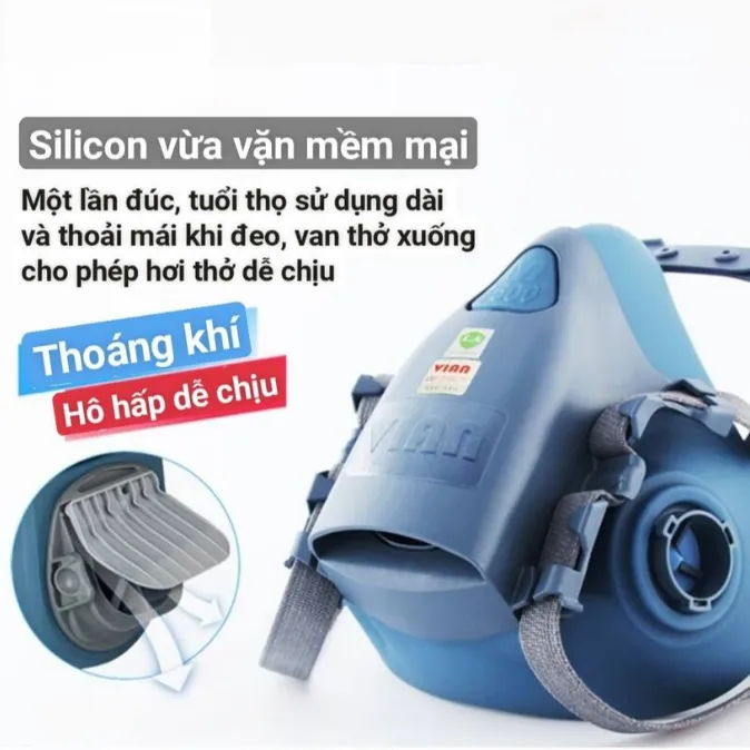 Mặt Nạ Nửa Mặt VIAN Silicone 7500 - ảnh 2