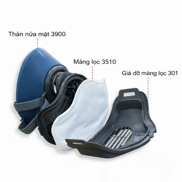 Mặt Nạ Nửa Mặt VIAN Silicone 3900 - ảnh 2