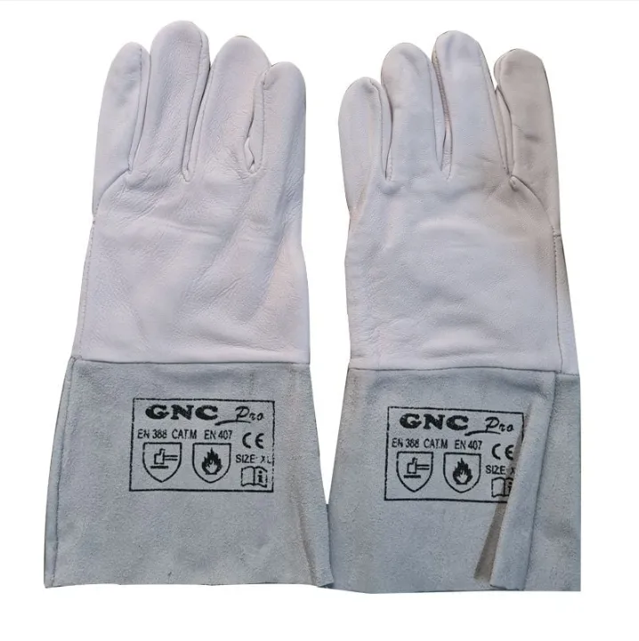 Bao tay da hàn TIG GNC Safety màu trắng bạc chính hãng MT Safety