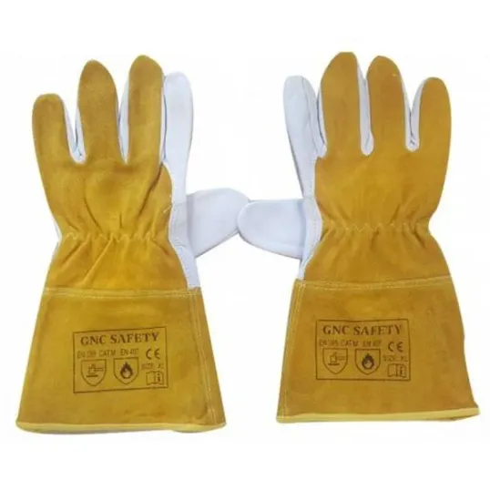 Găng tay da hàn TIG GNC Safety màu vàng chính hãng MT Safety