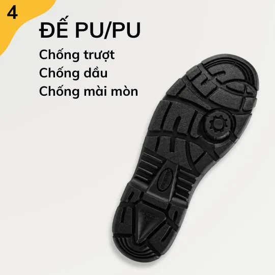 Đế PU mật độ kép chống trơn trượt chuẩn SR tích hợp rãnh bám thang LG giày Bestrun 231