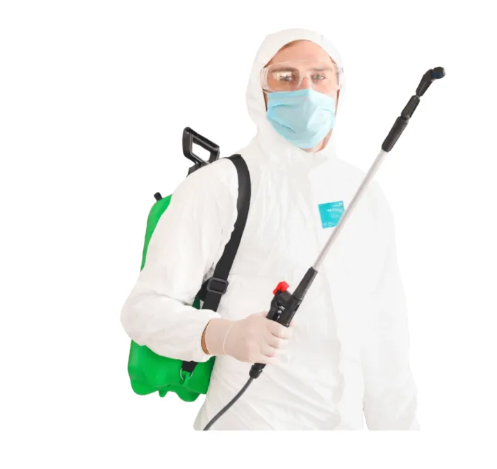 Toàn cảnh bộ quần áo chống hóa chất Ansell AlphaTec 2000 Model 111 màu trắng liền mũ trùm đầu