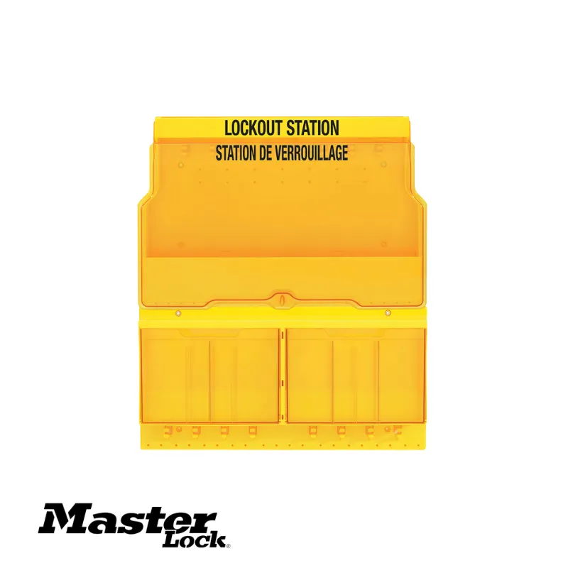 Trạm khóa bằng nhựa 16 móc có nắp che MasterLock S1900