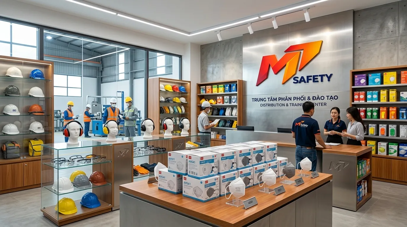 Đại lý phân phối khẩu trang bảo hộ KN95 AMS lọc bụi mịn chính hãng MT Safety