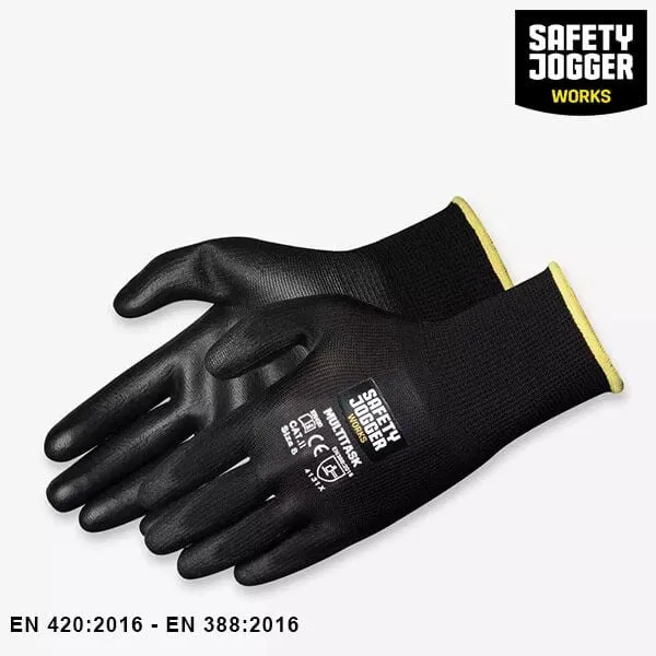 Găng tay phủ PU độ bám cao cầm nắm linh hoạt Safety Jogger Multitask 4131X