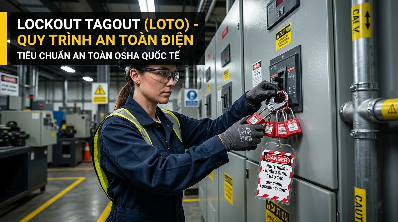 Bộ Khóa Lockout Tagout LOTO Chuẩn Quốc Tế Cho Nhà Máy