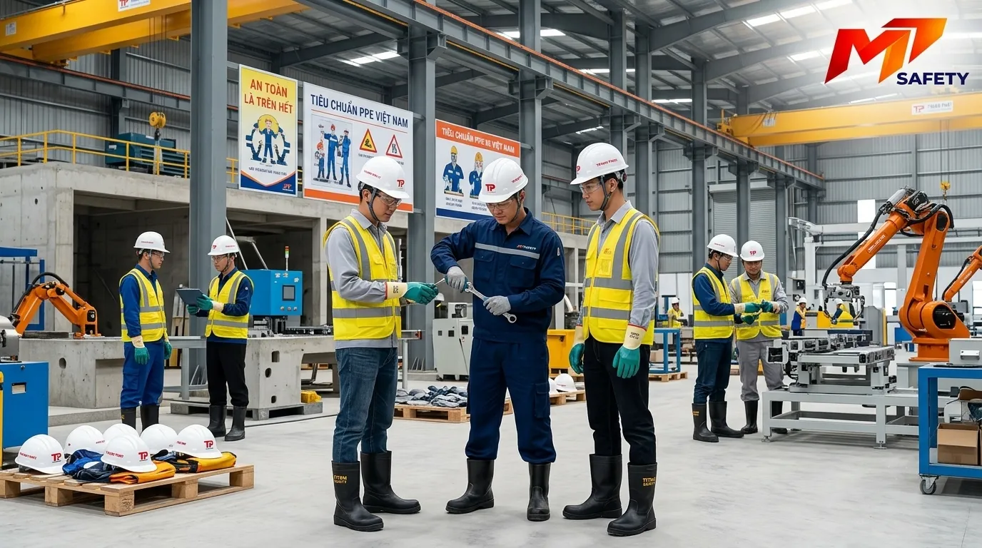 PPE theo tiêu chuẩn Việt Nam - Quy định trang bị thiết bị bảo hộ cho doanh nghiệp