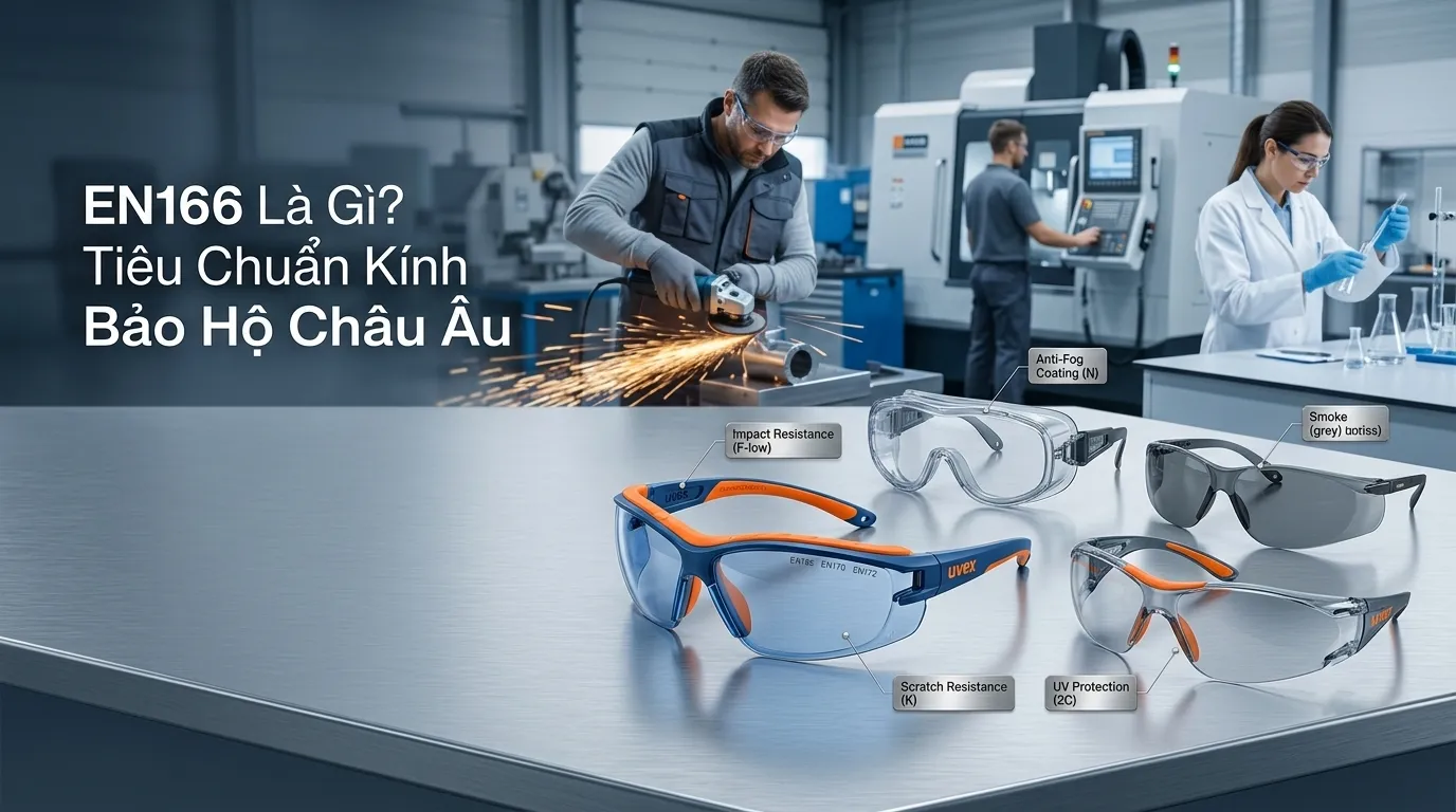 EN 166 là gì - Tiêu chuẩn kính bảo hộ lao động Châu Âu chính hãng MT Safety