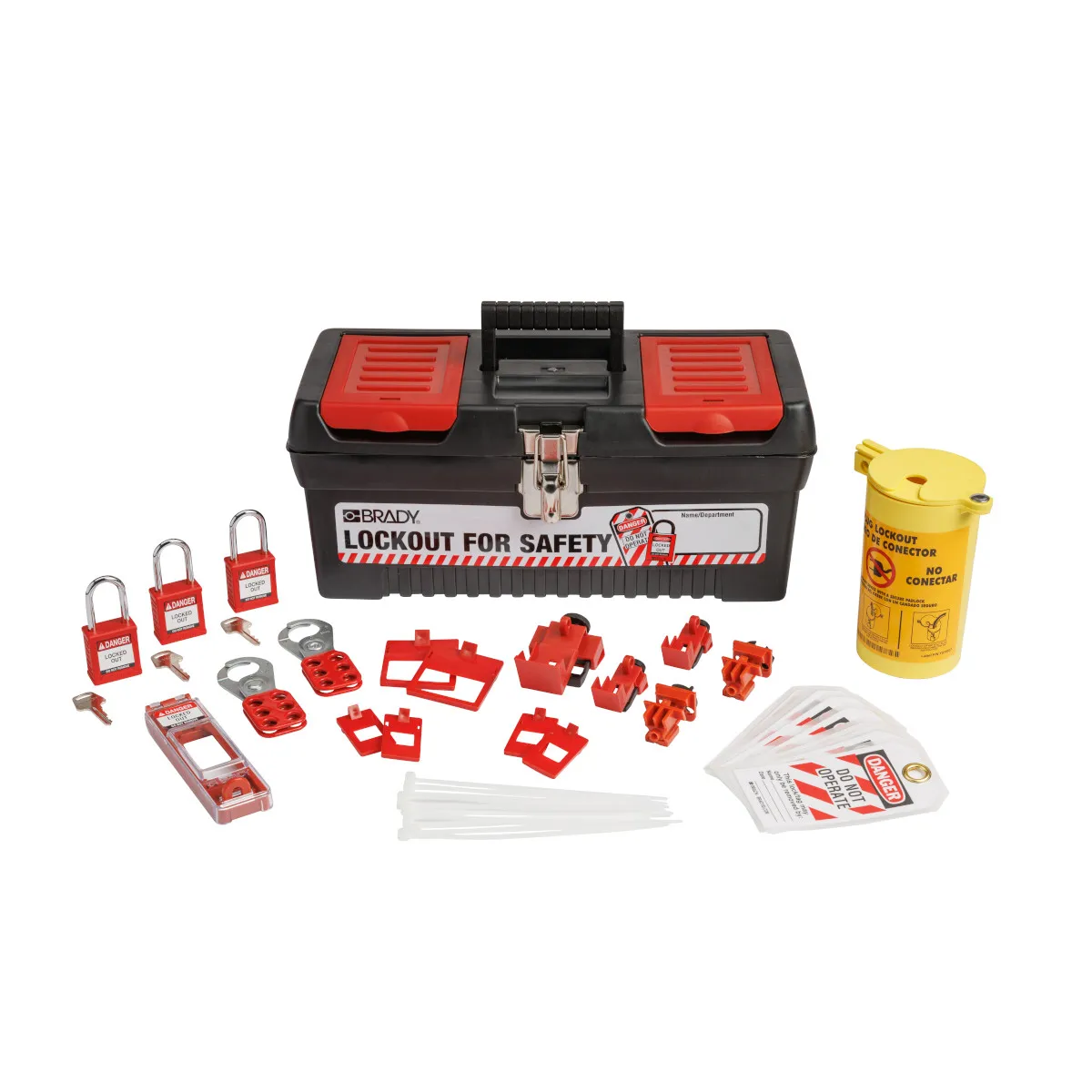 Bộ Khóa Lockout Tagout Brady Chính Hãng Đầy Đủ Phụ Kiện Cho Nhà Máy