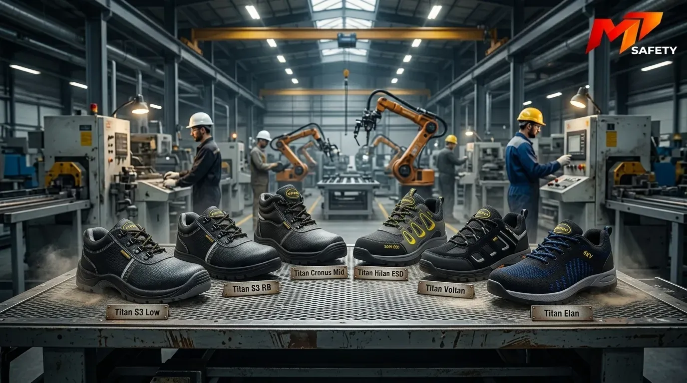 Top 6 mẫu giày bảo hộ Titan Safety bán chạy nhất năm 2026 tại MT Safety