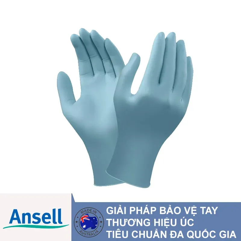 Găng tay Nitrile siêu mỏng Ansell TouchNTuff 92-670 dùng cho phòng sạch và vi điện tử
